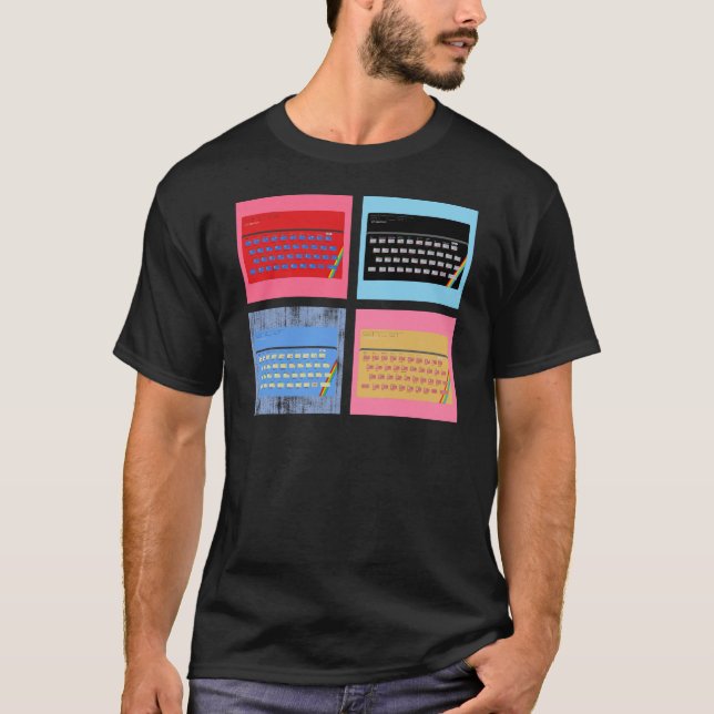 T-shirts Espectro ZX de pop Art (Frente)
