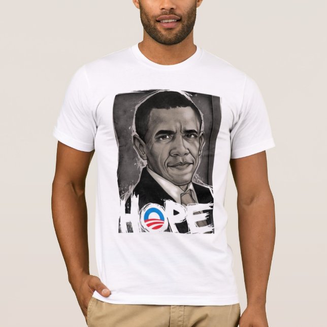 T-shirts esperança de obama (Frente)