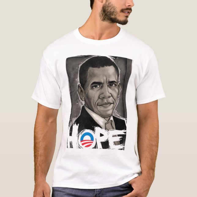 T-shirts esperança de obama (Frente)