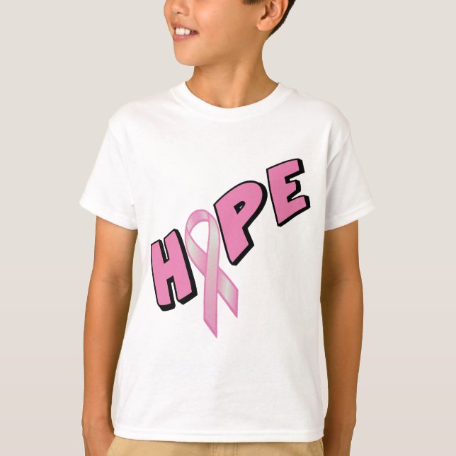 T-shirts Esperança do Cancer da Mama (Frente)