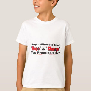 T-shirts Esperança e mudança
