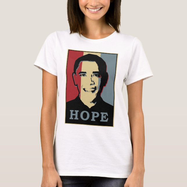 T-shirts Esperança Obama (Frente)