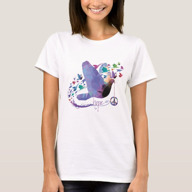 T-shirts Esperança para a paz - Tshirt (Frente)