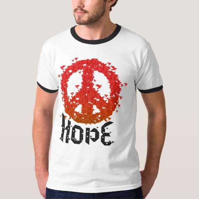 T-shirts Esperança para a paz - Tshirt (Frente)