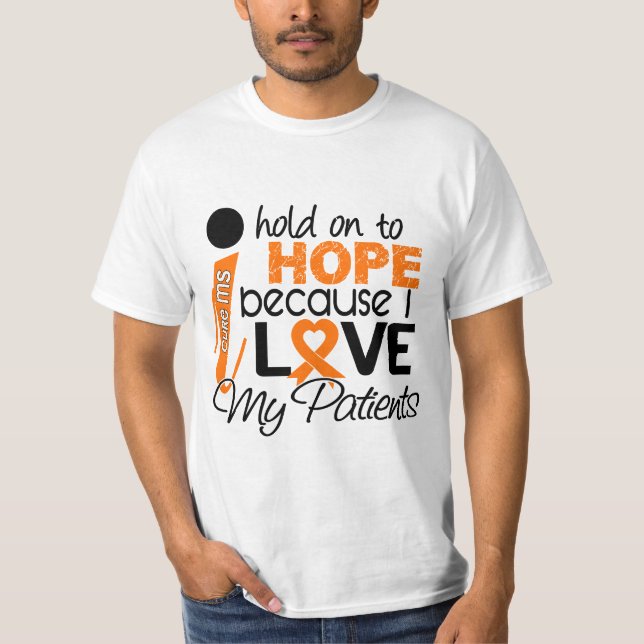 T-shirts Esperança para meu MS da esclerose múltipla dos (Frente)
