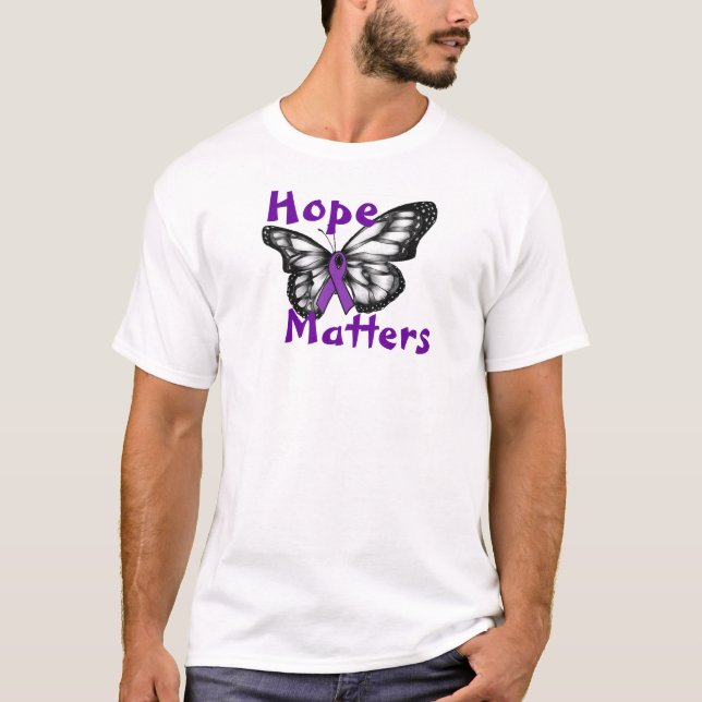 T-shirts Esperança para o lúpus (Frente)