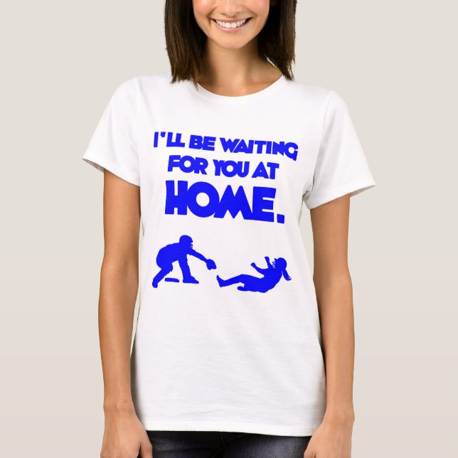 T-shirts Esperando o, azul (Frente)