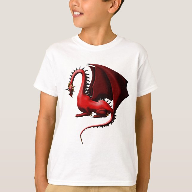 T-shirts Espinho, o dragão vermelho (Frente)