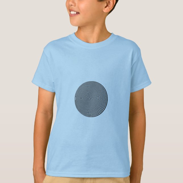 T-shirts Espiral de Ilusão Óptica (Frente)
