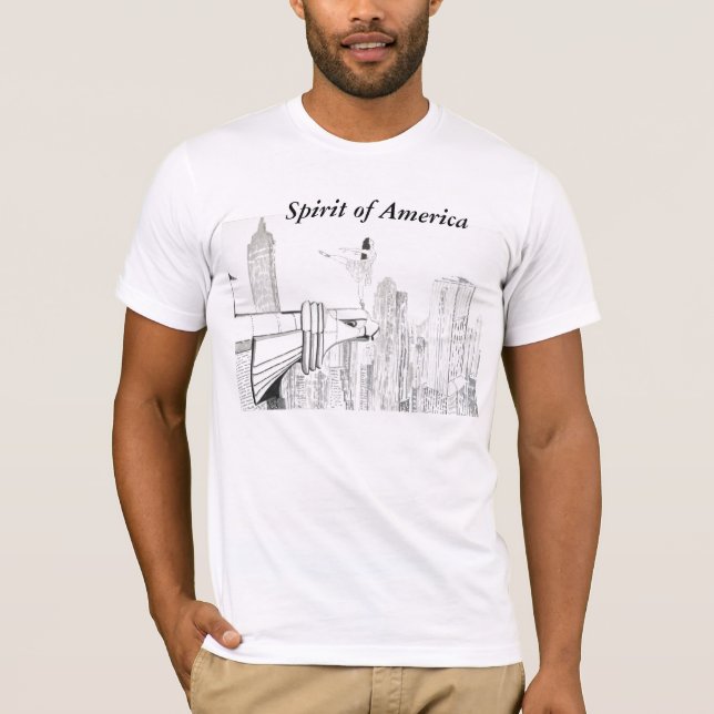 T-shirts Espírito de América (Frente)