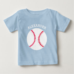 T-shirts Esportes personalizados do bebê do basebol