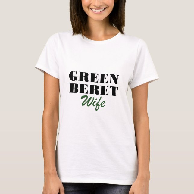 T-shirts Esposa da boina verde (Frente)