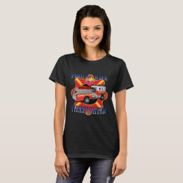 T-shirts Esposa Orgulhosa De Um Bombeiro