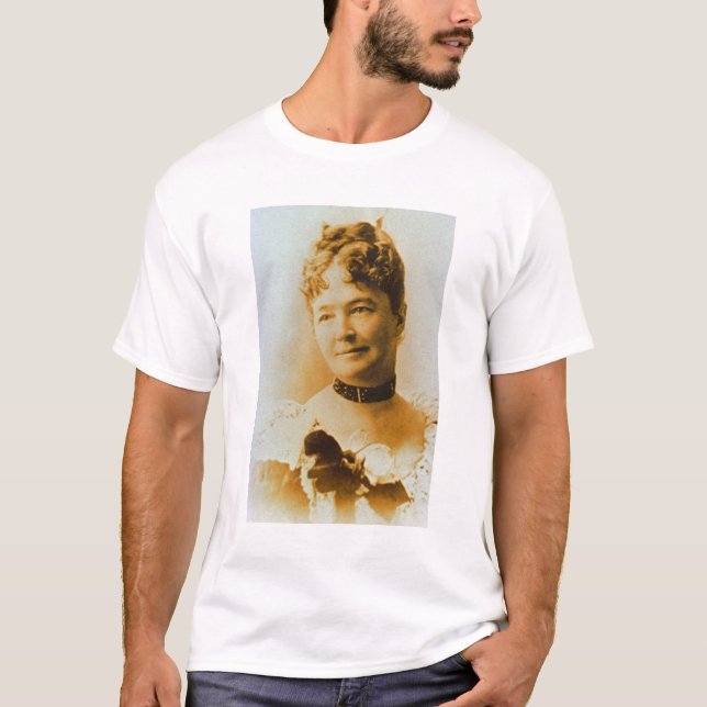 T-shirts Esposas de Custer do bacon de Elizabeth 1842-1933) (Frente)
