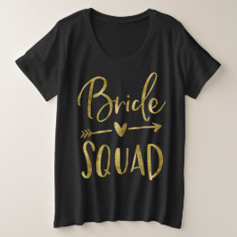 T-shirts Esquadrão Brilhante Mais Seta Dourada Superior do