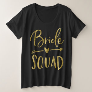 T-shirts Esquadrão Brilhante Mais Seta Dourada Superior do 