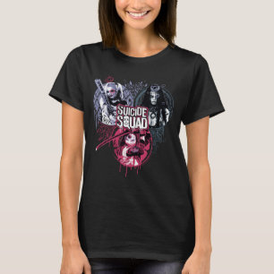 T-shirts Esquadrão Suicida Crachás de Grafite de Garota