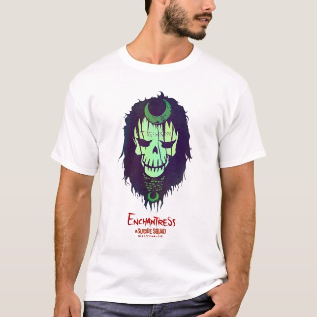 T-shirts Esquadrão Suicida | Ícone Cabeça De Enchantagem (Frente)