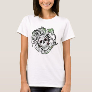 T-shirts Esquadrão Suicida   Joker Skull "All In" Tattoo A