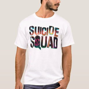 T-shirts Esquadrão Suicida   Logotipo colorido brilhante