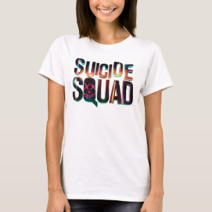 T-shirts Esquadrão Suicida Logotipo colorido brilhante