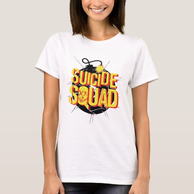 T-shirts Esquadrão Suicida | Logotipo da bomba 3 (Frente)