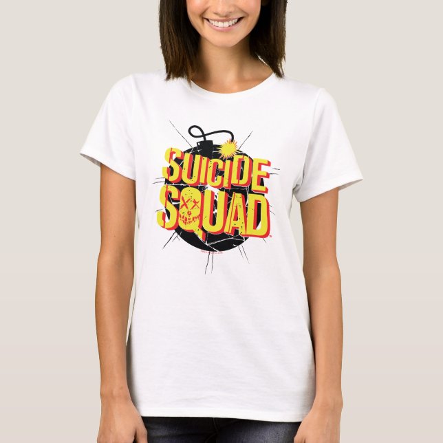 T-shirts Esquadrão Suicida | Logotipo da bomba 3 (Frente)