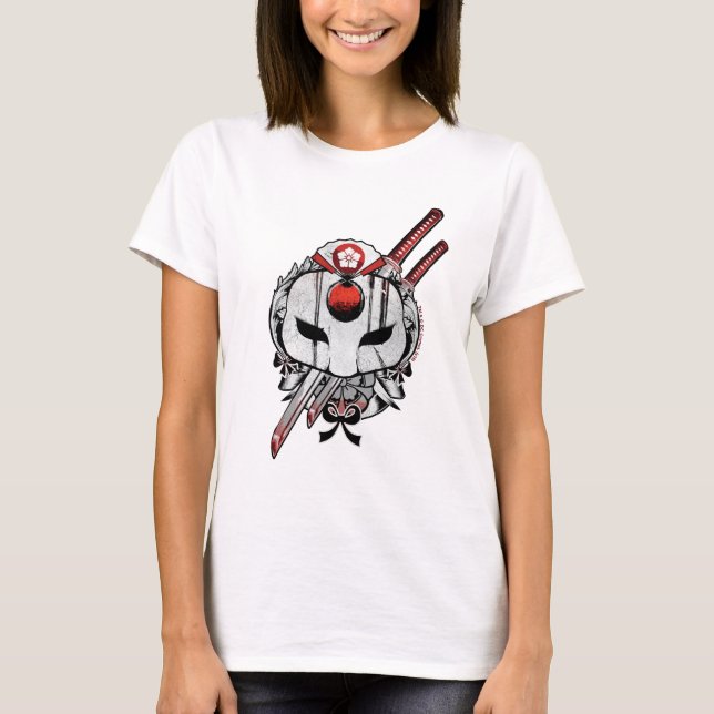 T-shirts Esquadrão Suicida | Mascaramento Katana e Espadas  (Frente)