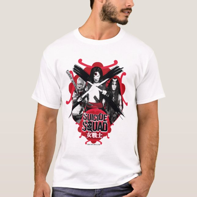T-shirts Esquadrão Suicida | Raparigas "Guerreira Feminina" (Frente)