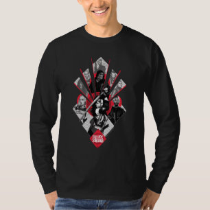 T-shirts Esquadrão Suicida Task Force X Gráfico Japonê