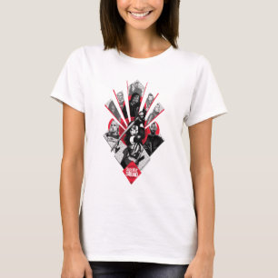 T-shirts Esquadrão Suicida Task Force X Gráfico Japonê
