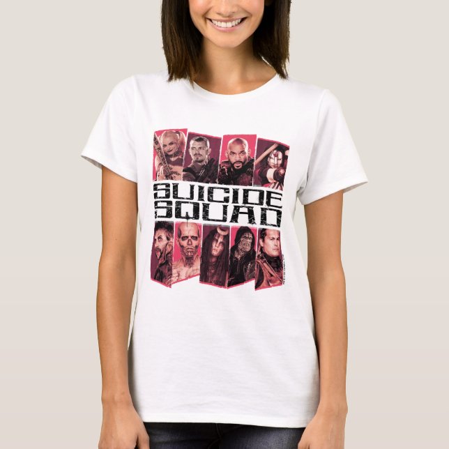 T-shirts Esquadrão Suicida | Task Force X Grupo Emblem (Frente)