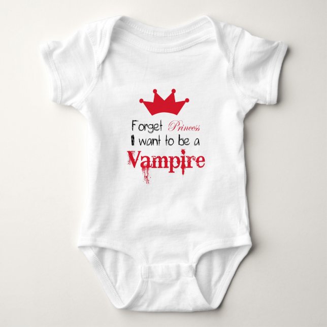 T-shirts Esquece a Princesa que quero ser um Vampiro (Frente)