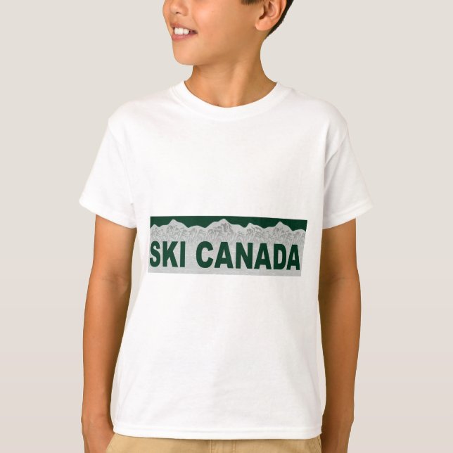 T-shirts Esqui Canadá (Frente)