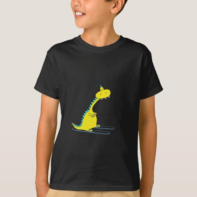 T-shirts esqui Dino (Frente)