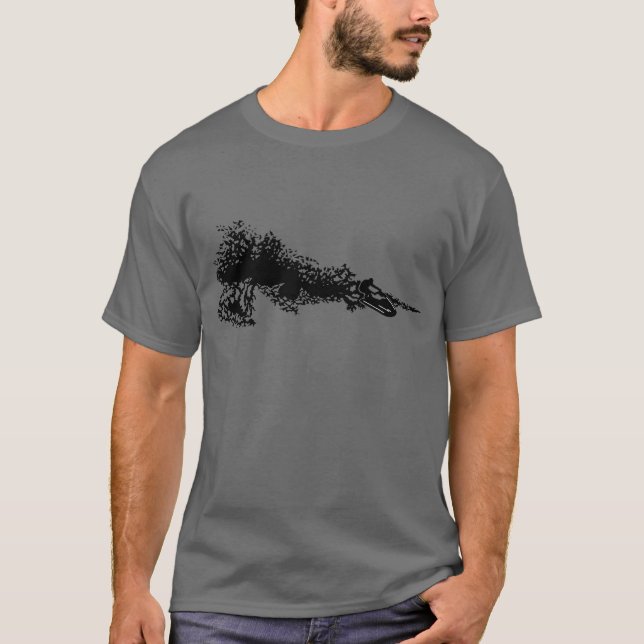 T-shirts Esqui do jato na onda (Frente)