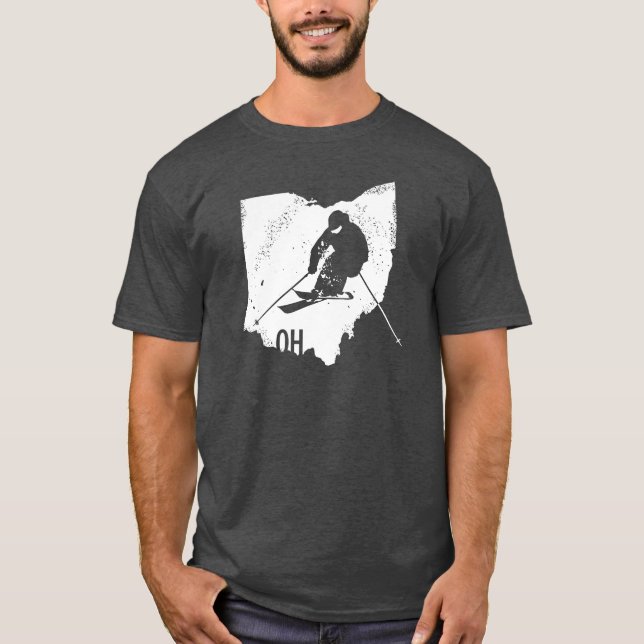 T-shirts Esqui Ohio (Frente)