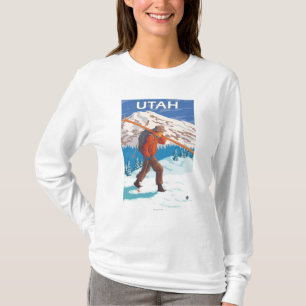T-shirts Esquiador que leva SkisUtah