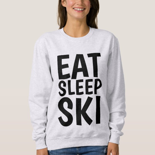 T-shirts ESQUILARES DE NEVE, COMER SKI DE SONO (Frente)
