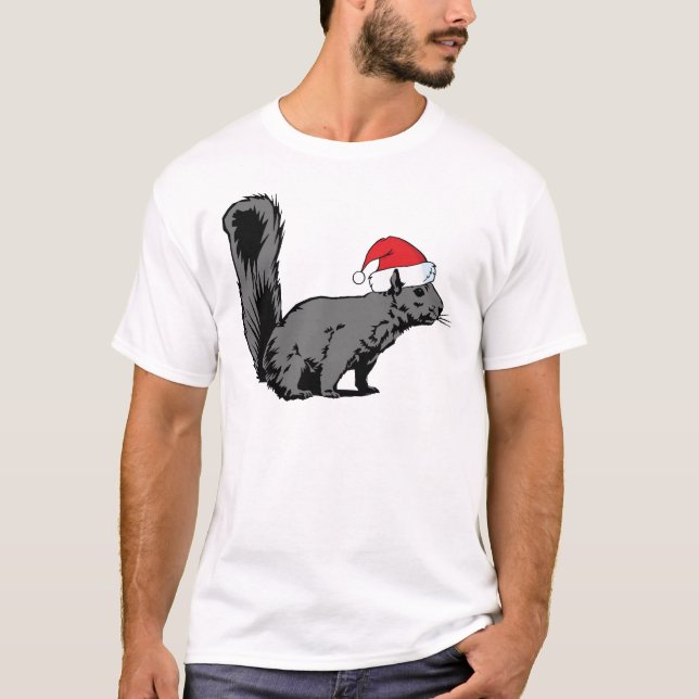 T-shirts Esquilo do Natal (Frente)