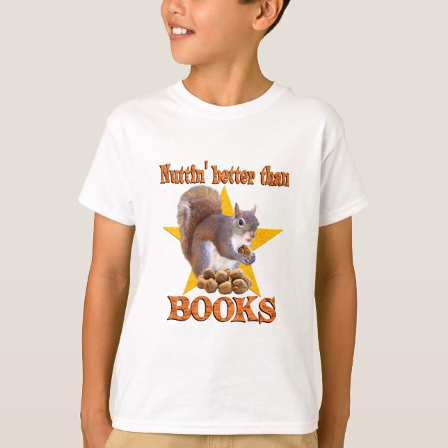 T-shirts Esquilo dos livros (Frente)