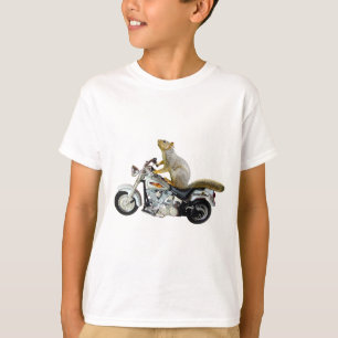 T-shirts Esquilo na motocicleta