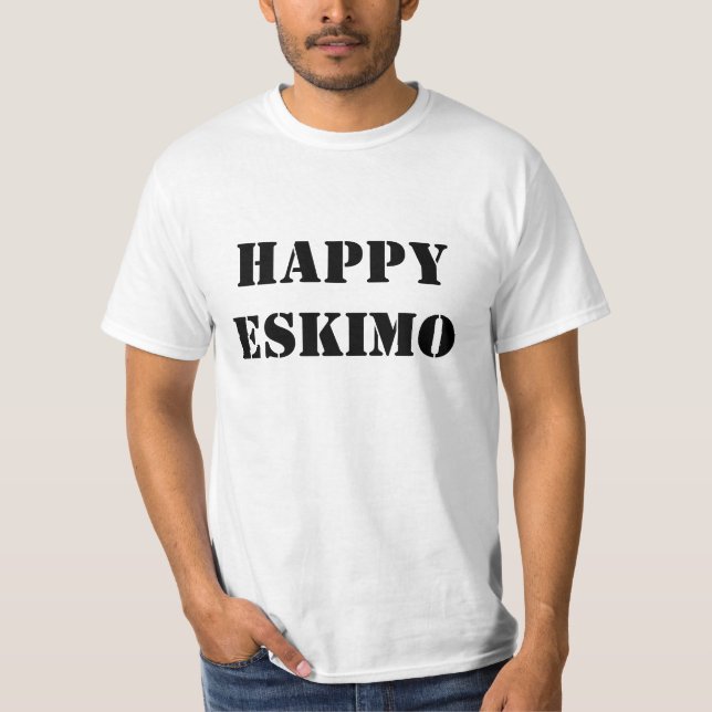 T-shirts Esquimó feliz (Frente)