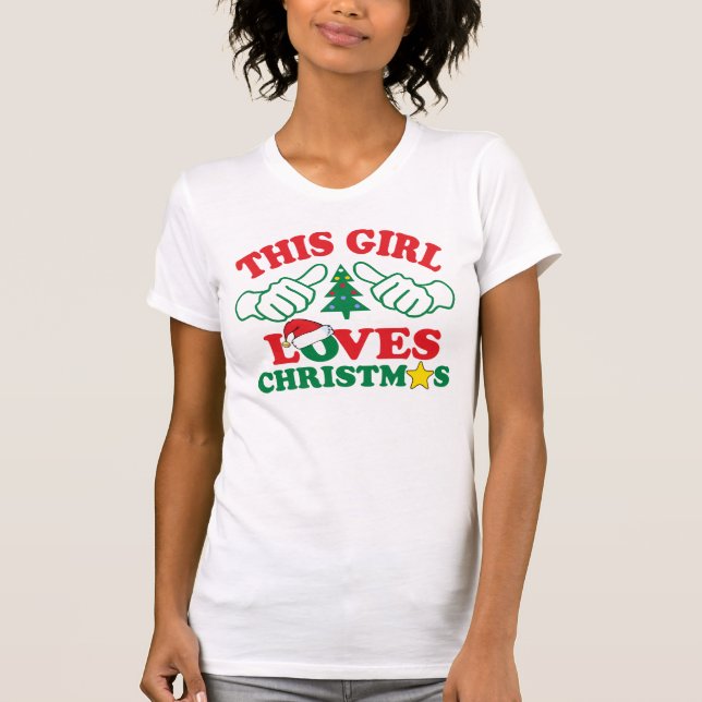 T-shirts essa garota ama o natal (Frente)