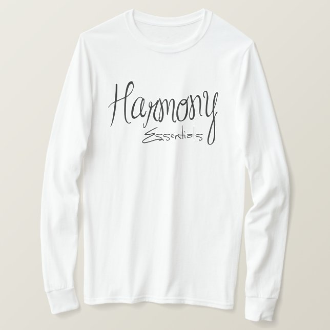 T-shirts Essenciais da Harmonia (Frente do Design)