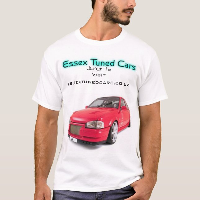 T-shirts Essex ajustou a edição dos carros P (Frente)