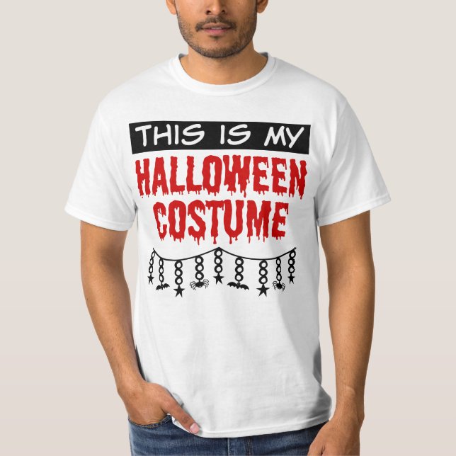 T-shirts Esta é a minha fantasia de Halloween (Frente)