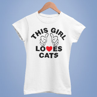 T-shirts Esta Menina Adora Gatos