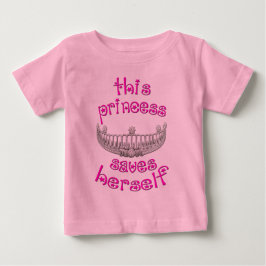 T-shirts Esta princesa Salvamento Ela mesma