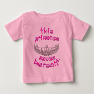 T-shirts Esta princesa Salvamento Ela mesma